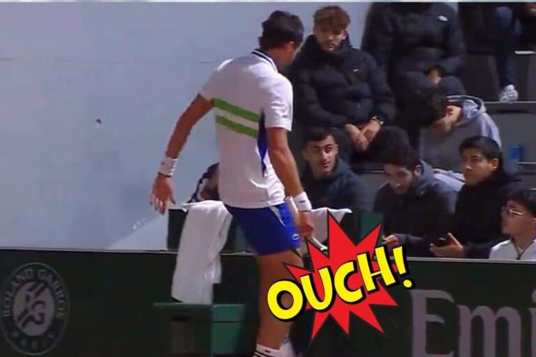 Arthur Rinderknech’s comical self-inflicted exit from Roland-Garros