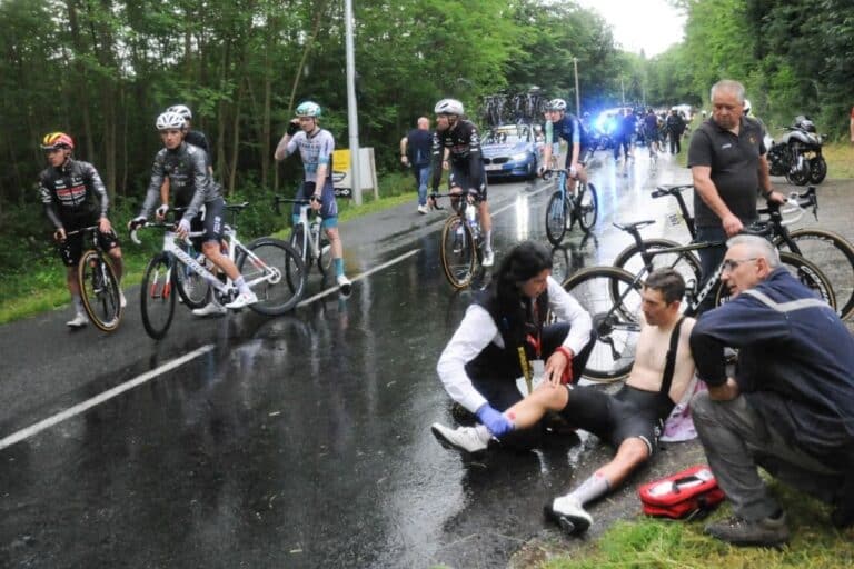 Chaos on the course: Dauphiné stage 5 ends in turmoil after massive crash