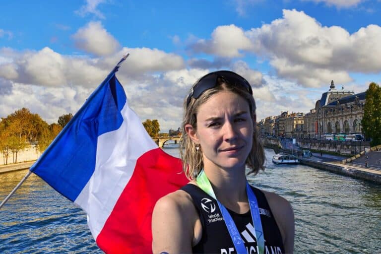 Cassandre Beaugrand wins Olympic triathlon, securing France’s sixth gold medal