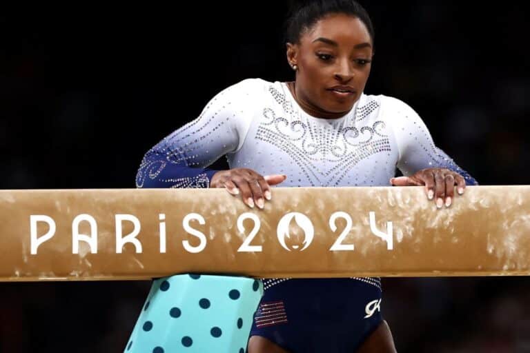 Simone Biles faces rare setback on balance beam at Paris Olympics
