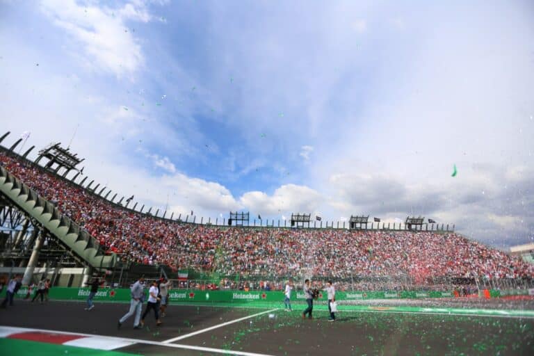 This iconic F1 track crosses a baseball stadium in the mountains
