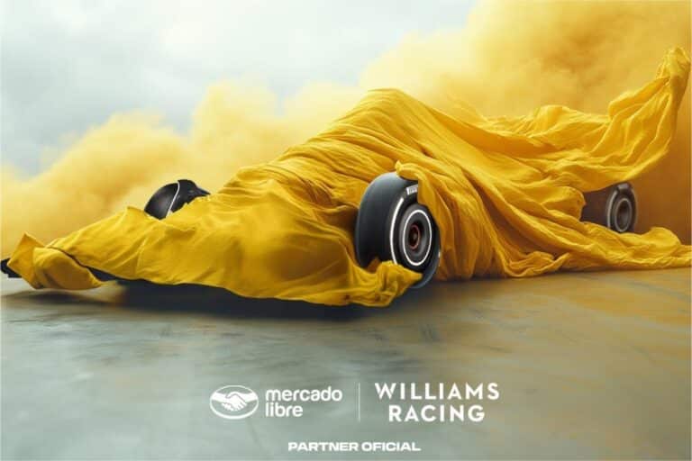 Why has Williams choose yellow for its livery for the next GPs