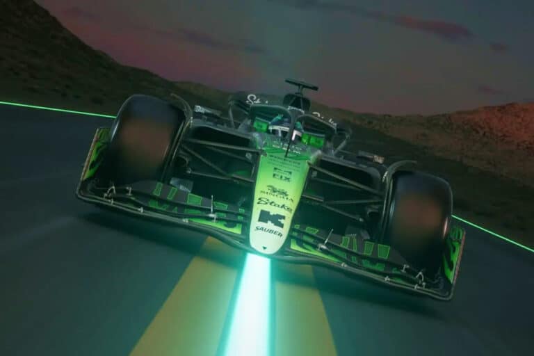 Never seen in F1 history: a car features flames on its livery – and it’s more than just a special design for the Las Vegas GP