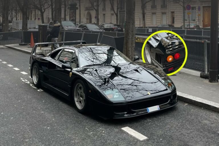 A black Ferrari F40 sparks chaos in Paris: ‘It’s like spotting a unicorn’ (Photos)