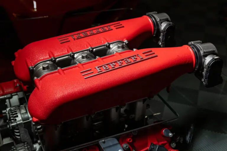A Ferrari engine in your living room? This V8, repurposed into a mundane everyday object is for sale