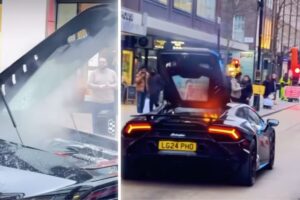 Lamborghini Catches Fire in London